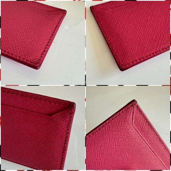 PRADA β‘ Cardholder - Red β‘ Great Condition β‘ Leather β‘ - Picture 3 of 6